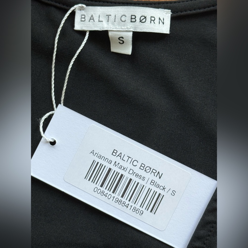 Baltic Born Arianna Maxi Dress Black Size Small NWT Wedding Formal Bump Friendly - Picture 5 of 8